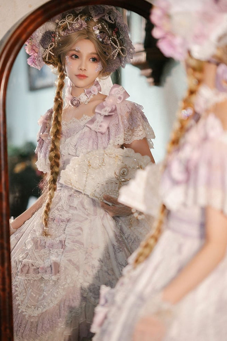 Gothic Lolita Dress - The Key To The Secret Realm, Purple, Detachable Detail, Sweet Style - additional product view 4