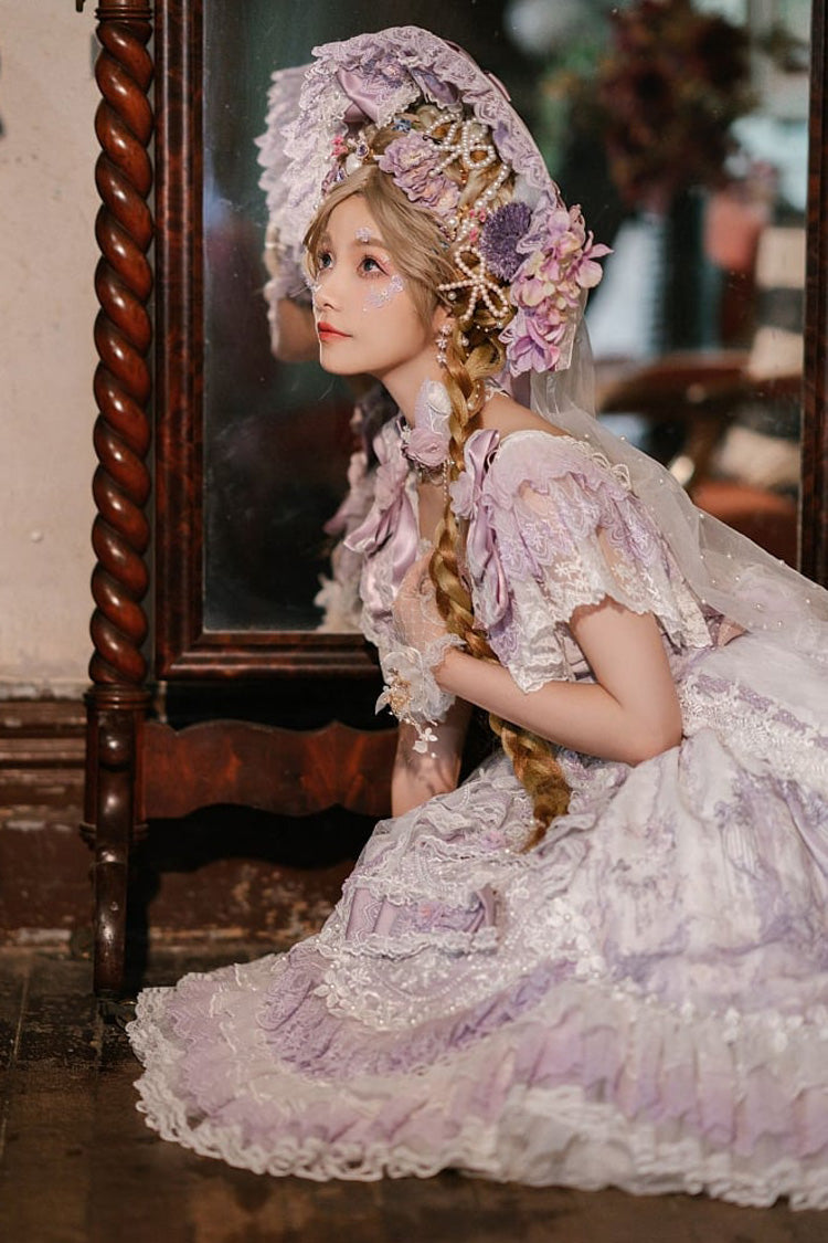 Gothic Lolita Dress - The Key To The Secret Realm, Purple, Detachable Detail, Sweet Style - additional product view 6