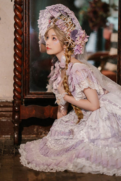 Gothic Lolita Dress - The Key To The Secret Realm, Purple, Detachable Detail, Sweet Style - additional product view 6