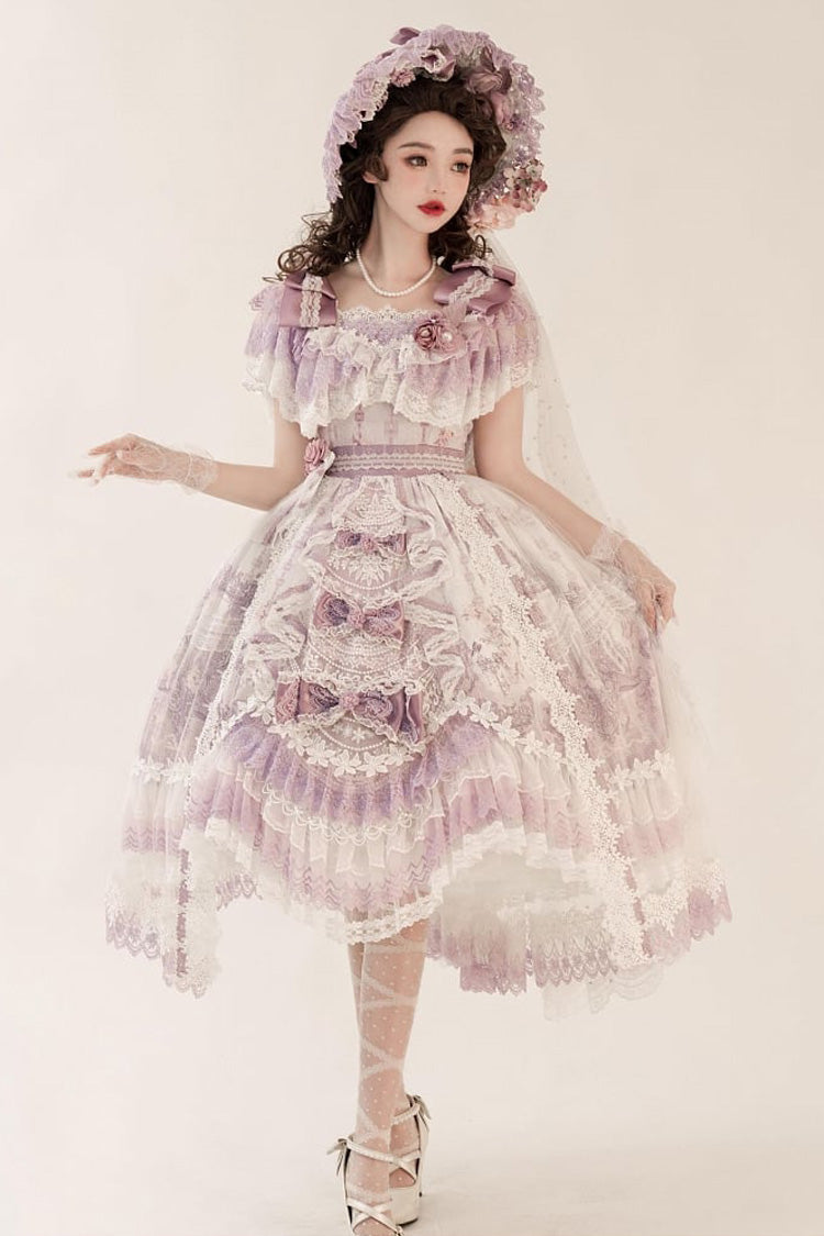 Gothic Lolita Dress - The Key To The Secret Realm, Purple, Detachable Detail, Sweet Style - additional product view 7