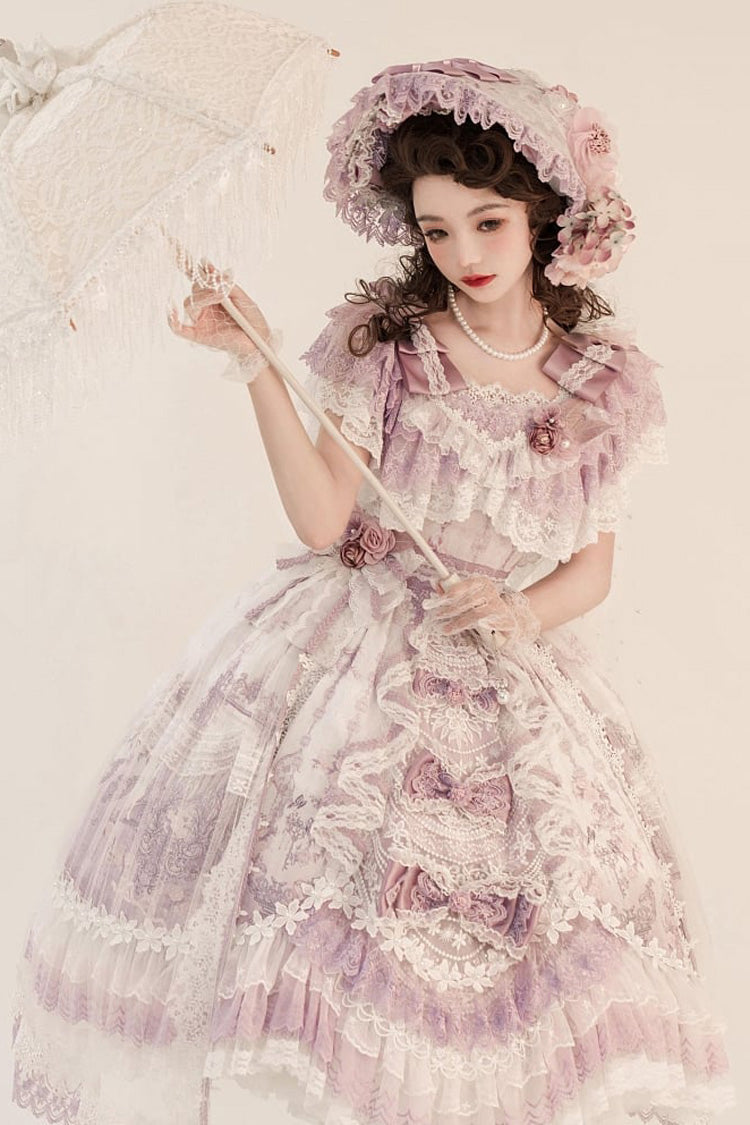 Gothic Lolita Dress - The Key To The Secret Realm, Purple, Detachable Detail, Sweet Style - additional product view 9