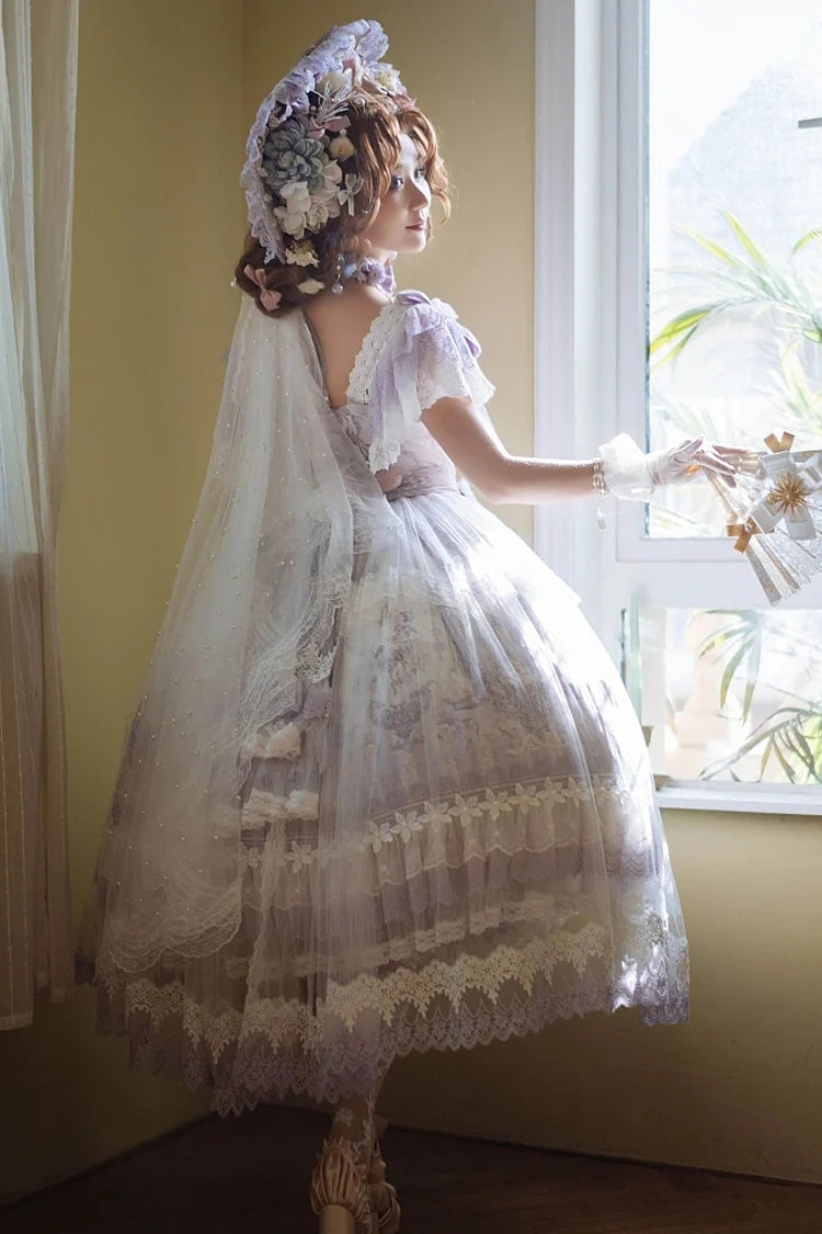 Gothic Lolita Dress - The Key To The Secret Realm, Purple, Detachable Detail, Sweet Style - additional product view 10