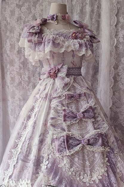 Gothic Lolita Dress - The Key To The Secret Realm, Purple, Detachable Detail, Sweet Style - additional product view 11