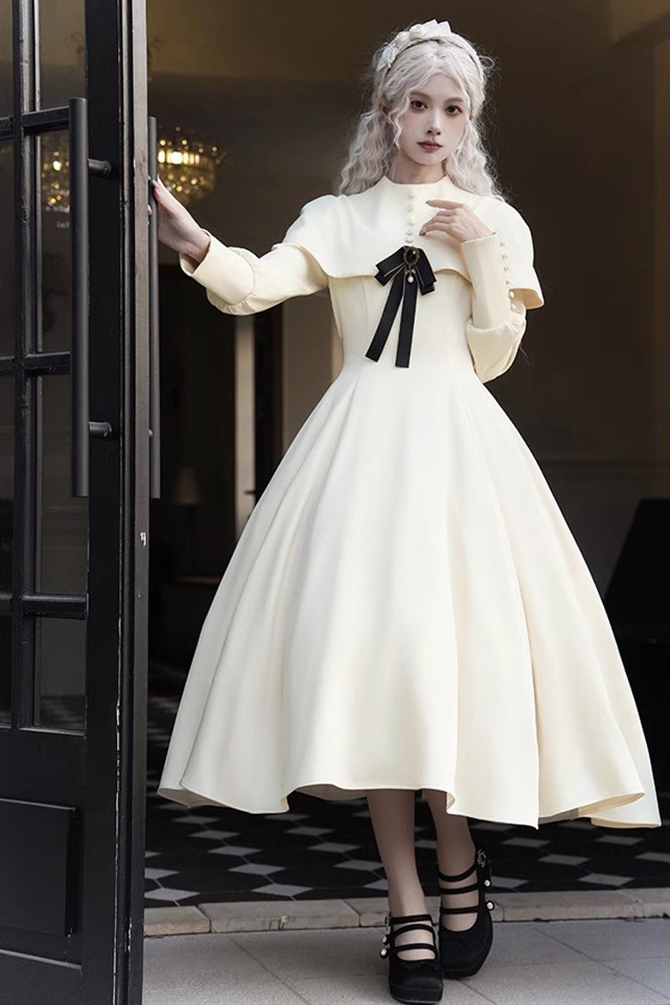 Gothic Lolita Dress - Thirteenth Evening, Ivory, Long Sleeves - additional product view 2