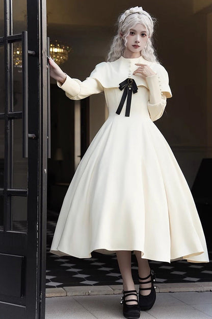 Gothic Lolita Dress - Thirteenth Evening, Ivory, Long Sleeves - additional product view 2