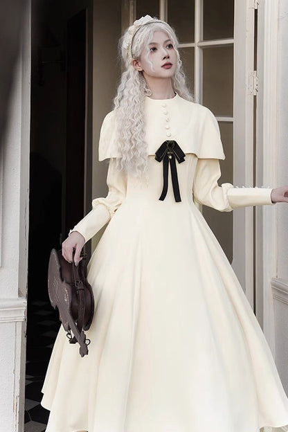Gothic Lolita Dress - Thirteenth Evening, Ivory, Long Sleeves - additional product view 3