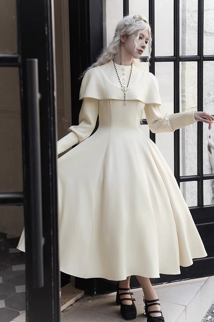Gothic Lolita Dress - Thirteenth Evening, Ivory, Long Sleeves - additional product view 5