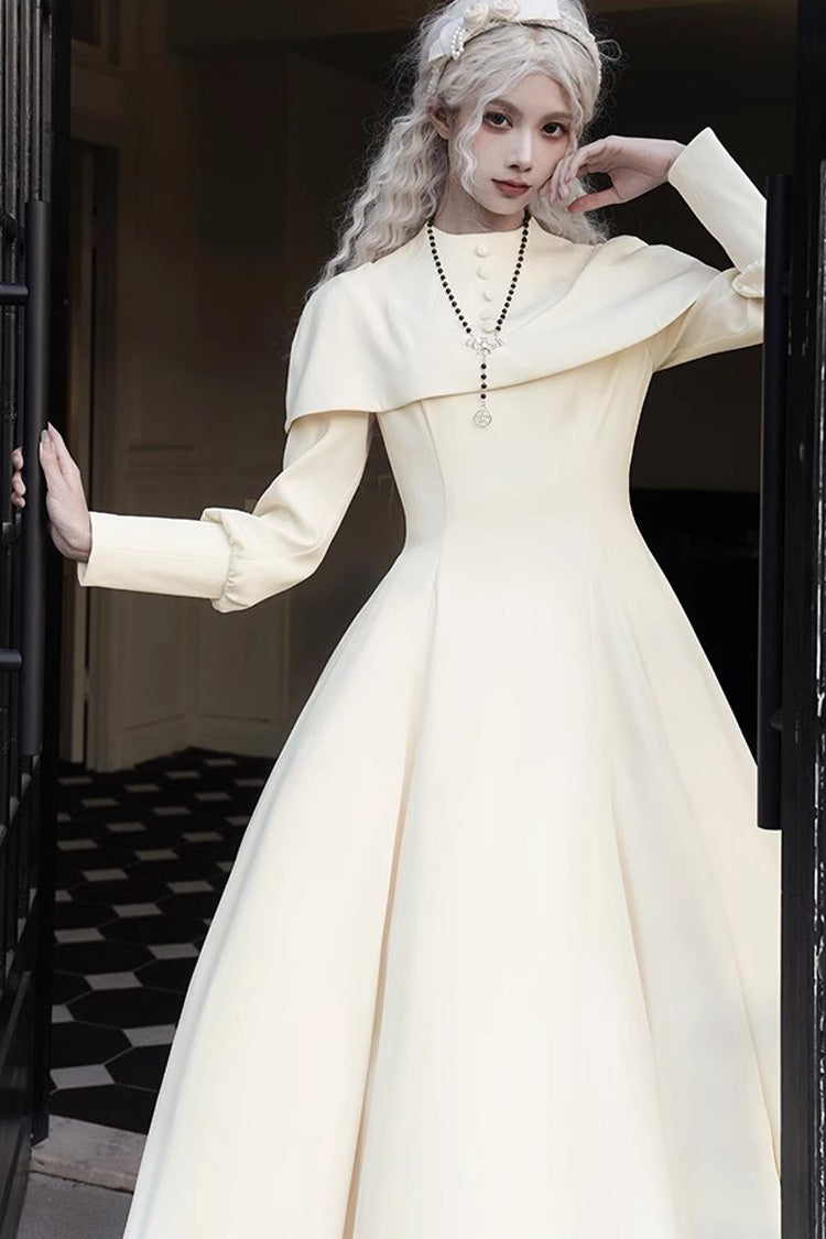 Gothic Lolita Dress - Thirteenth Evening, Ivory, Long Sleeves - additional product view 6