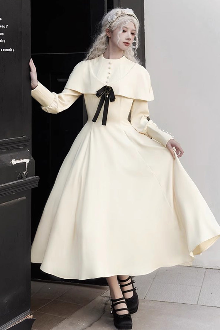 Gothic Lolita Dress - Thirteenth Evening, Ivory, Long Sleeves - main product image