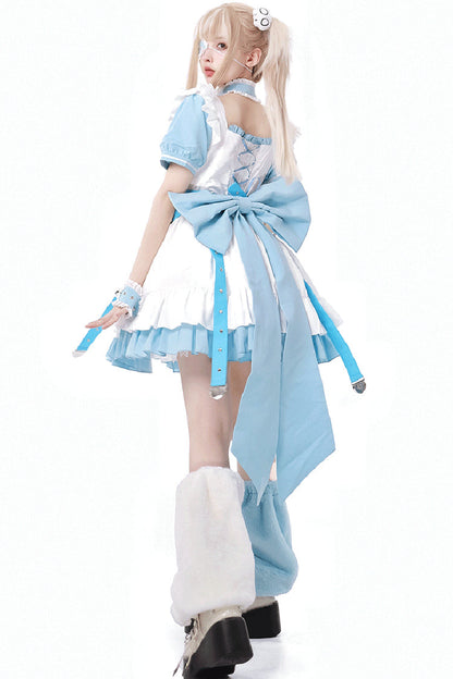 Gothic Lolita Dress - Treatment Room, 2 Colors, Embroidered, Bow Detail, Lace Trim - additional product view 3