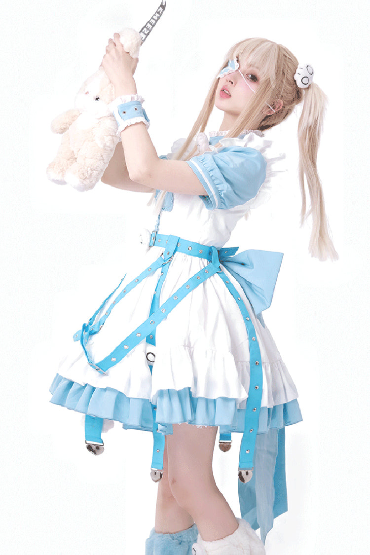 Gothic Lolita Dress - Treatment Room, 2 Colors, Embroidered, Bow Detail, Lace Trim - additional product view 4