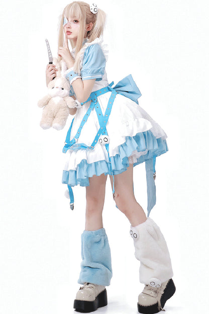 Gothic Lolita Dress - Treatment Room, 2 Colors, Embroidered, Bow Detail, Lace Trim - additional product view 6