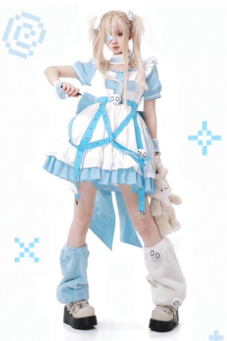 Gothic Lolita Dress - Treatment Room, 2 Colors, Embroidered, Bow Detail, Lace Trim - main product image