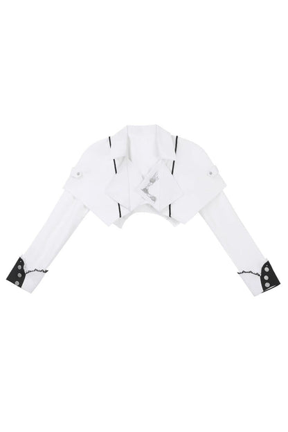 Gothic Lolita Dress - White/blue Gradient Print, 2 Colors, Sweet Style, Ruffled, Printed - additional product view 9