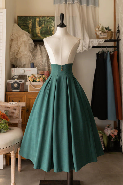 Gothic Lolita Skirt - Basket Of The Forest, 4 Colors, High Waist, Classic Style - additional product view 3