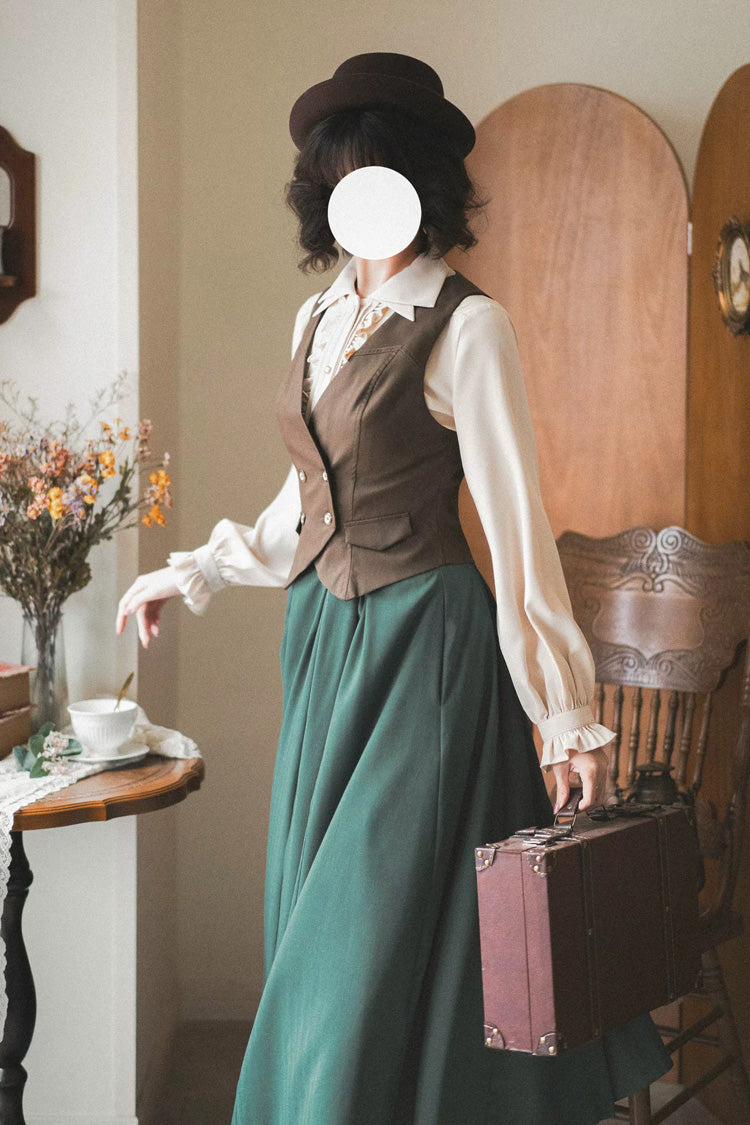 Gothic Lolita Skirt - Basket Of The Forest, 4 Colors, High Waist, Classic Style - additional product view 5
