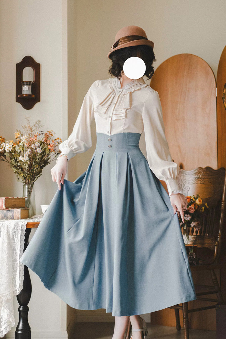 Gothic Lolita Skirt - Basket Of The Forest, 4 Colors, High Waist, Classic Style - additional product view 13