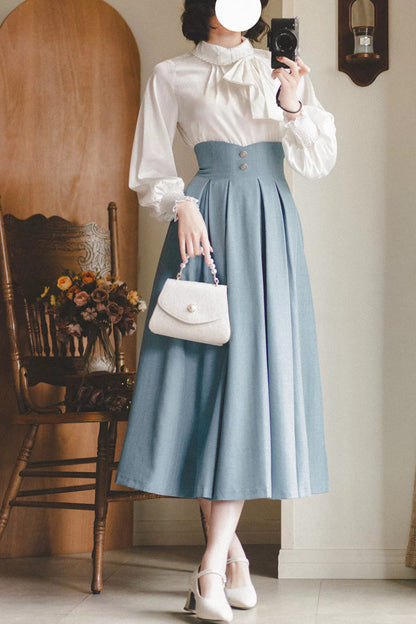 Gothic Lolita Skirt - Basket Of The Forest, 4 Colors, High Waist, Classic Style - additional product view 14