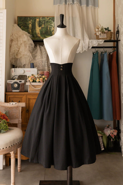 Gothic Lolita Skirt - Basket Of The Forest, 4 Colors, High Waist, Classic Style - additional product view 16