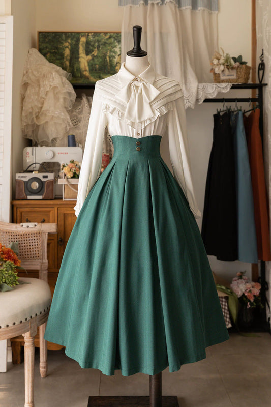 Gothic Lolita Skirt - Basket Of The Forest, 4 Colors, High Waist, Classic Style - main product image