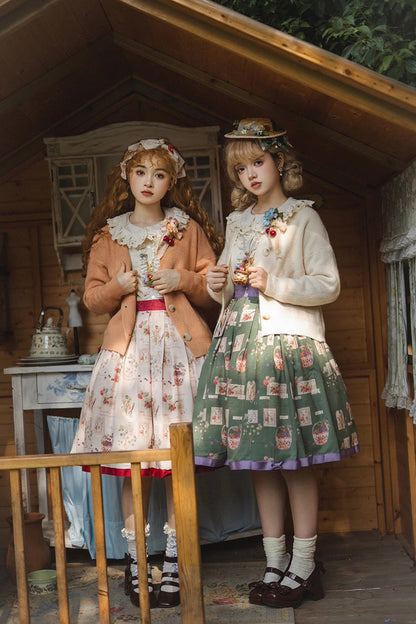 Gothic Lolita Skirt - Forest Illustrated Book, 3 Colors, Sweet Style, Printed - additional product view 5