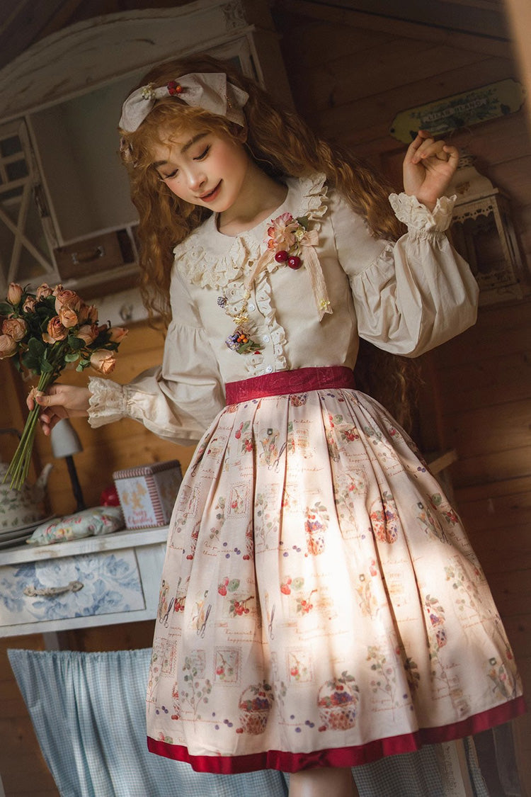 Gothic Lolita Skirt - Forest Illustrated Book, 3 Colors, Sweet Style, Printed - additional product view 7