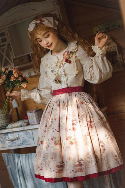 Gothic Lolita Skirt - Forest Illustrated Book, 3 Colors, Sweet Style, Printed - additional product view 7