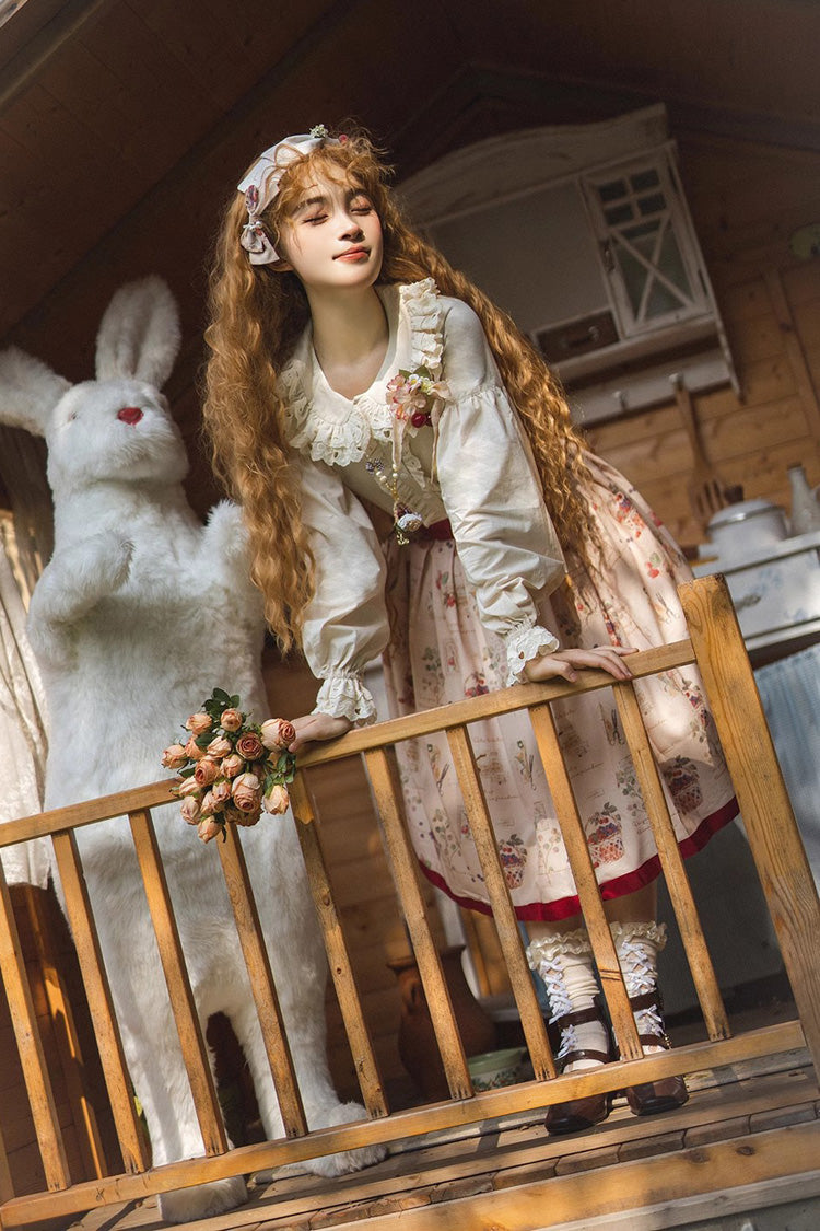 Gothic Lolita Skirt - Forest Illustrated Book, 3 Colors, Sweet Style, Printed - additional product view 10