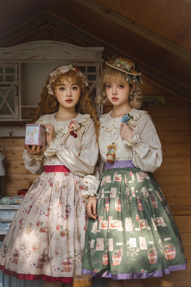 Gothic Lolita Skirt - Forest Illustrated Book, 3 Colors, Sweet Style, Printed - additional product view 14