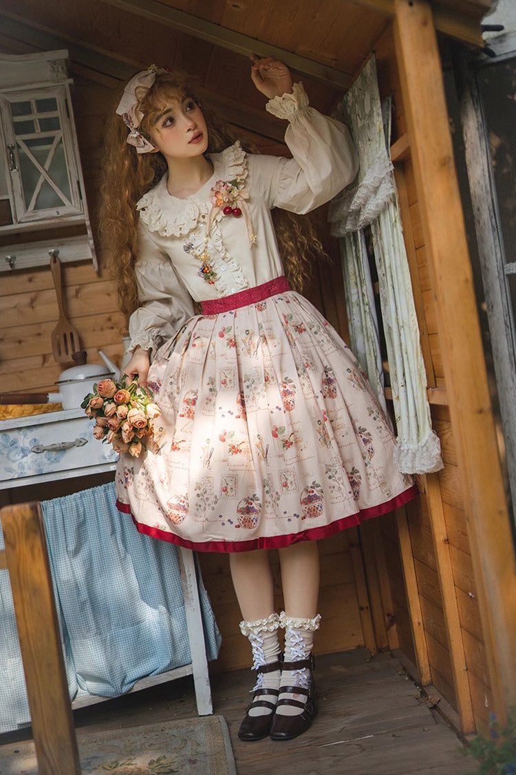 Gothic Lolita Skirt - Forest Illustrated Book, 3 Colors, Sweet Style, Printed - additional product view 15