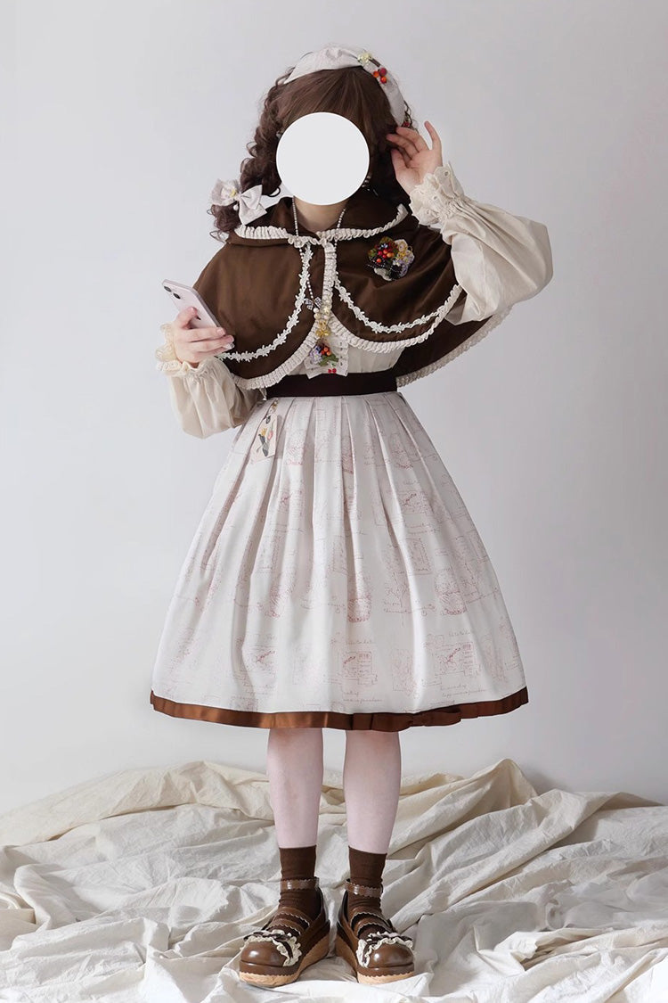 Gothic Lolita Skirt - Forest Illustrated Book, 3 Colors, Sweet Style, Printed - additional product view 16