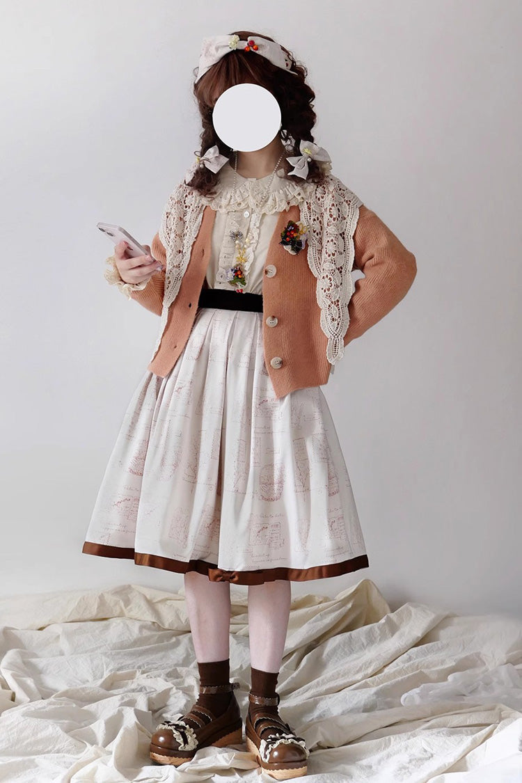 Gothic Lolita Skirt - Forest Illustrated Book, 3 Colors, Sweet Style, Printed - additional product view 17