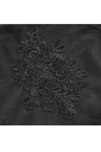Gothic Lolita Skirt - High Waisted, Black, High Waist, Women's Style, Embroidered - additional product view 10