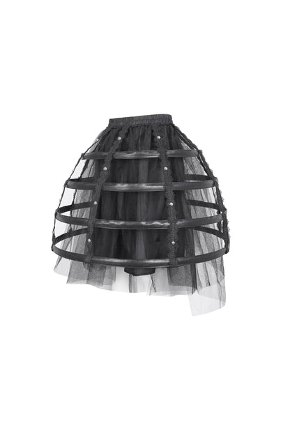 Gothic Lolita Skirt - Hollow, Black, Women's Style, Lace Trim - additional product view 9
