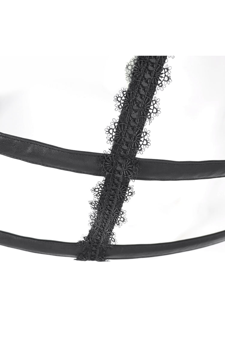 Gothic Lolita Skirt - Hollow, Black, Women's Style, Lace Trim - additional product view 11