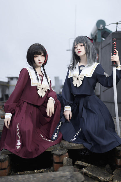 Gothic Lolita Skirt - Japanese, 2 Colors, Bow Detail, Ruffled, Sweet Style - additional product view 2