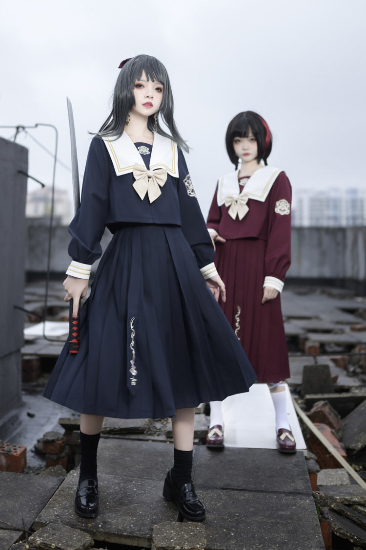 Gothic Lolita Skirt - Japanese, 2 Colors, Bow Detail, Ruffled, Sweet Style - additional product view 3