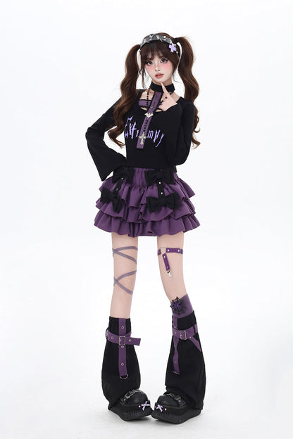 Gothic Lolita Skirt - Kozaya Nana, 2 Colors, Ruffled, Layered, Sweet Style - additional product view 7