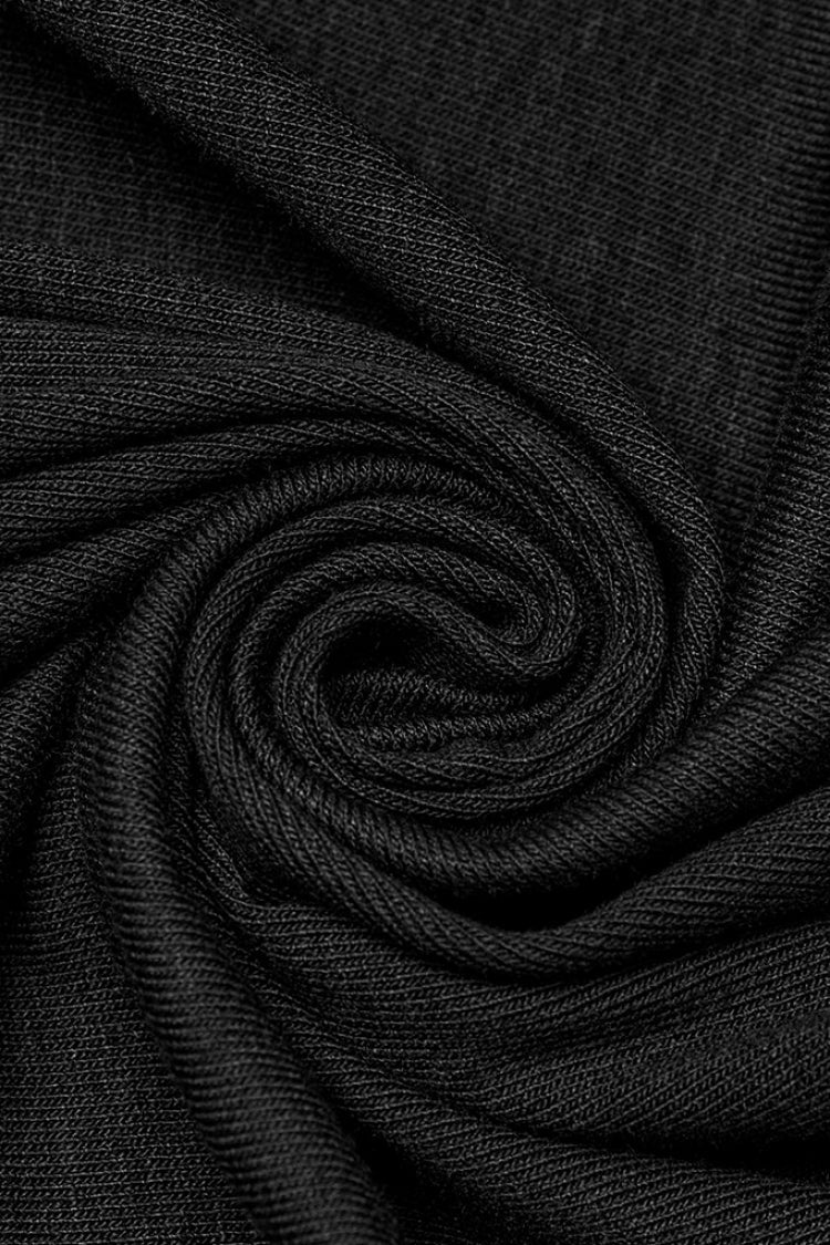 Gothic Lolita Skirt - Lace-up Rivet, Black, Fishtail Silhouette, Women's Style, Punk Style - additional product view 9