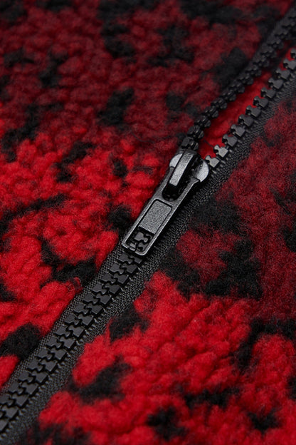 Gothic Lolita Skirt - Leopard Print Leather Strap, Red, Women's Style, Printed - additional product view 6
