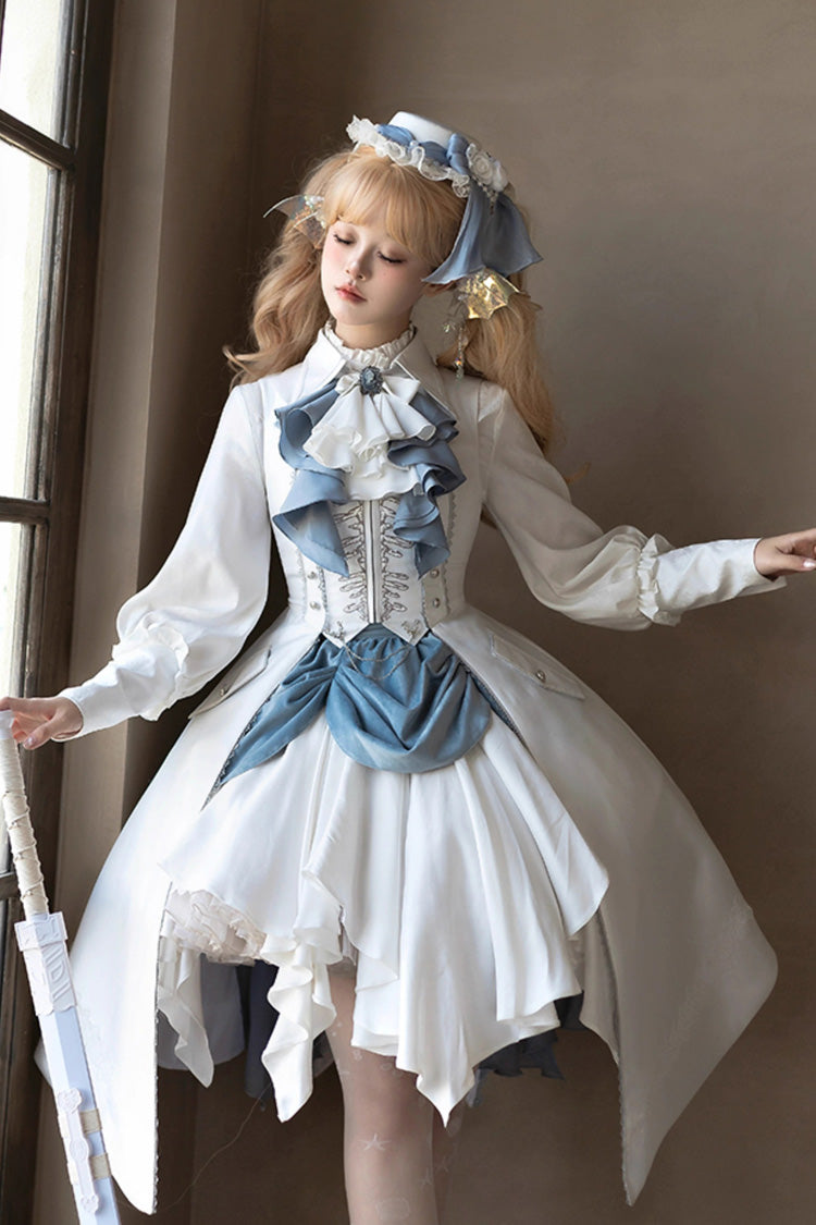 Gothic Lolita Skirt - Mermaid Bone, White, Embroidered - Lolita Coordinate Bottom - additional product view 3