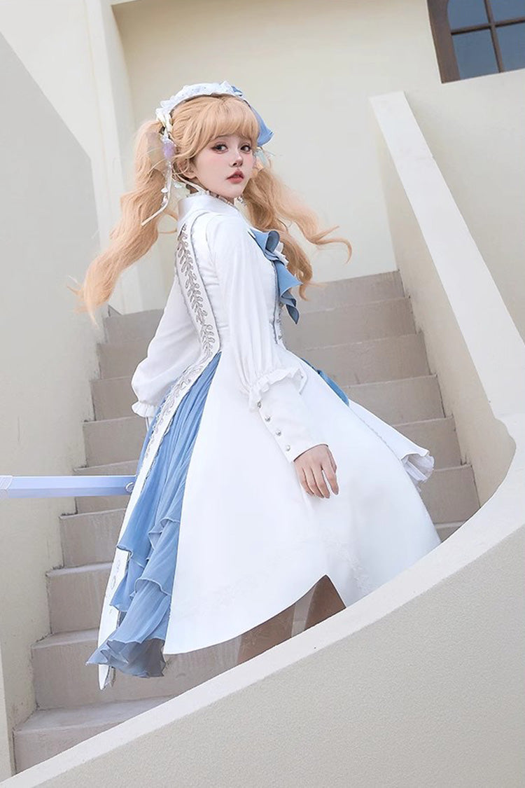 Gothic Lolita Skirt - Mermaid Bone, White, Embroidered - Lolita Coordinate Bottom - additional product view 6