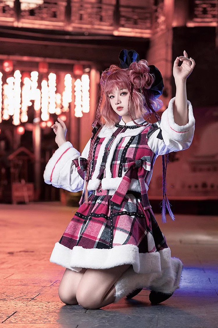 Gothic Lolita Skirt - Multi-color Plaid Print, Multi-Color, Plaid, Chinese-Inspired Style - additional product view 5