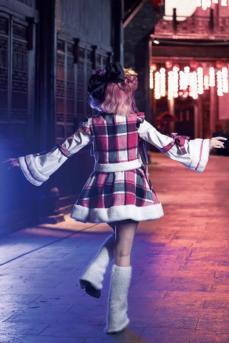 Gothic Lolita Skirt - Multi-color Plaid Print, Multi-Color, Plaid, Chinese-Inspired Style - additional product view 8