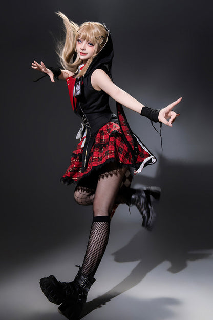 Gothic Lolita Skirt - Rock Bunny, 2 Colors, Layered, Punk Style, Embroidered - additional product view 4