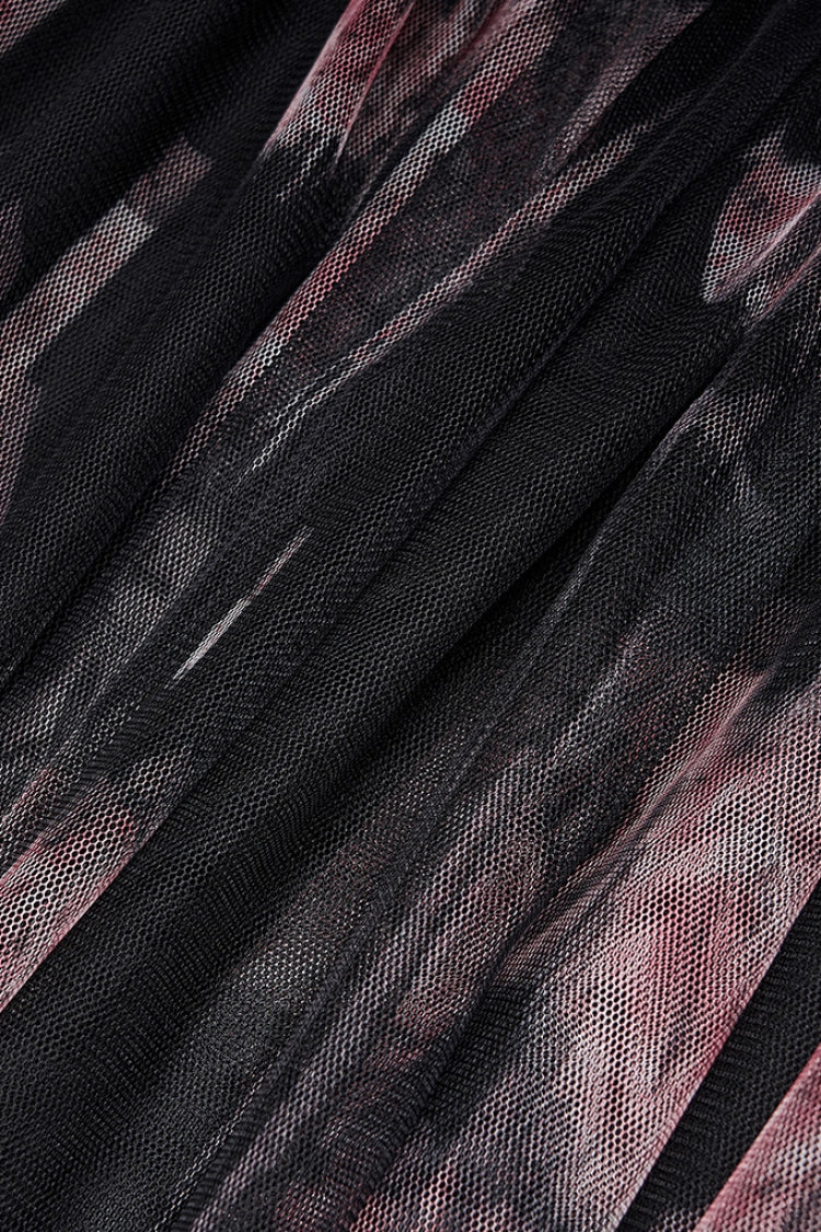Gothic Lolita Skirt - Rose Print, 2 Colors, Women's Style, Embroidered, Lace Trim - additional product view 7