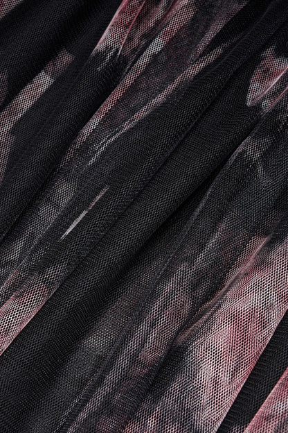 Gothic Lolita Skirt - Rose Print, 2 Colors, Women's Style, Embroidered, Lace Trim - additional product view 7