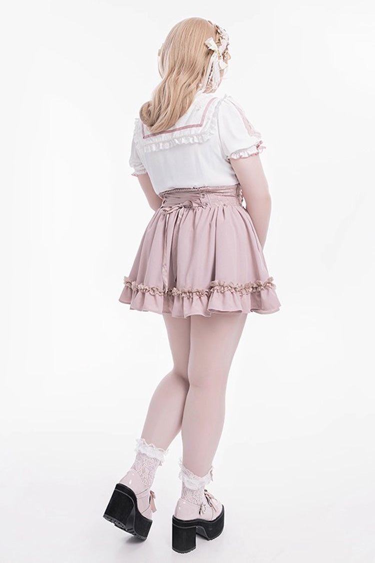 Gothic Lolita Skirt - Ruffle Lace Lace-up Japanese, 4 Colors, Ruffled, Sweet Style - additional product view 5