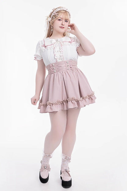 Gothic Lolita Skirt - Ruffle Lace Lace-up Japanese, 4 Colors, Ruffled, Sweet Style - additional product view 6