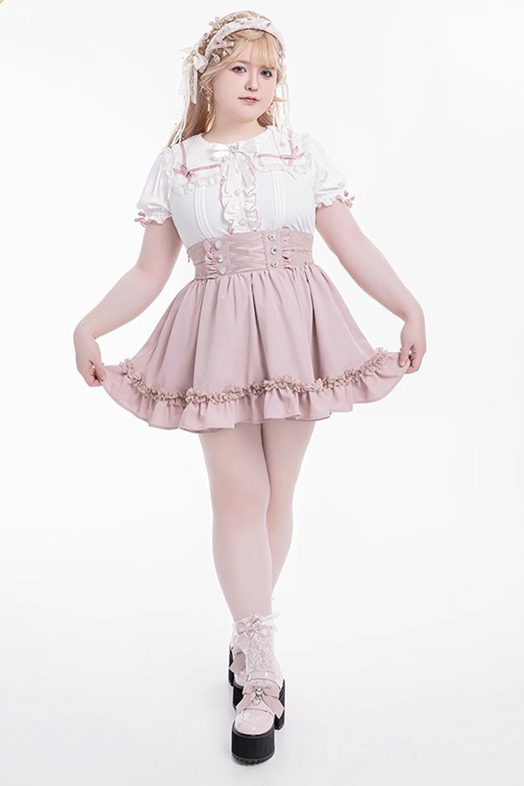 Gothic Lolita Skirt - Ruffle Lace Lace-up Japanese, 4 Colors, Ruffled, Sweet Style - additional product view 8